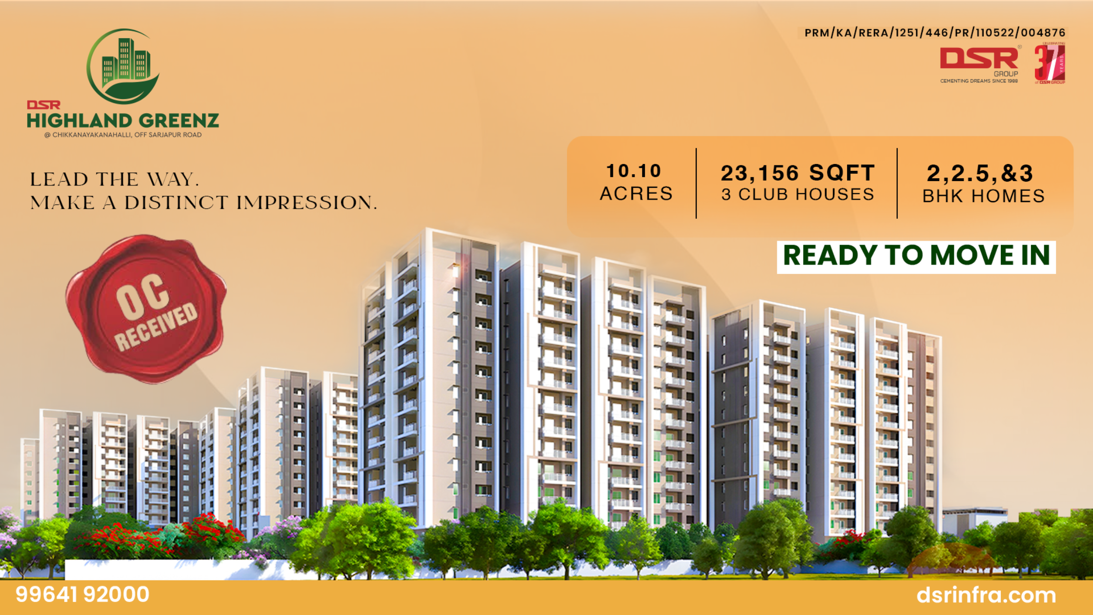DSR Highland Greenz – Ready to Move Luxury Apartments in Doddakannelli, Bengaluru